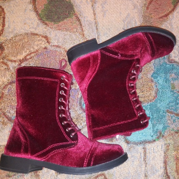 macys burgundy boots